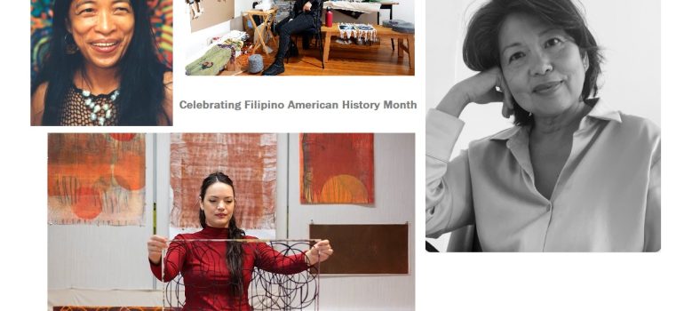 Celebrating Filipino American History Month Oct 2025. Artists: Pacita Abad, Mic Diño Boekelmann, Jeanne F. Jalandoni, and Patricia Orpilla